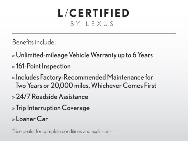 2019 Lexus ES 300h L/CERTIFIED